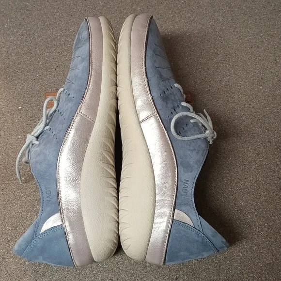 NAOT Kumara Feathery Blue Nubuck Stardust lace up shoes - Picture 8 of 11